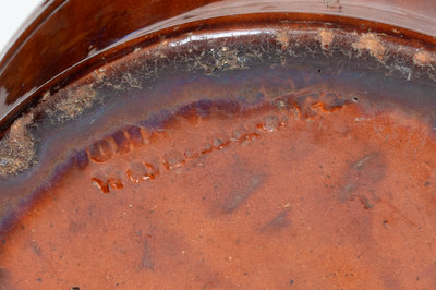 JOHN W. BELL / Waynesboro, Pa. Redware Spittoon