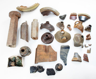 Large Group of Sherds Excavated at the James Hamilton Pottery Site, Greensboro, PA