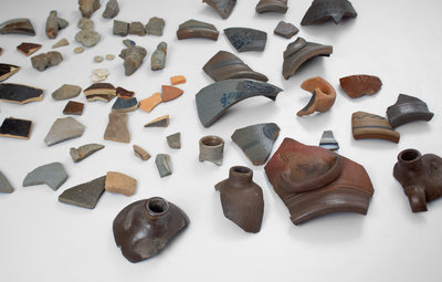 Large Group of Sherds Excavated at the Hamilton & Jones Pottery Site, Greensboro, PA