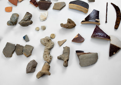 Large Group of Sherds Excavated at the Hamilton & Jones Pottery Site, Greensboro, PA