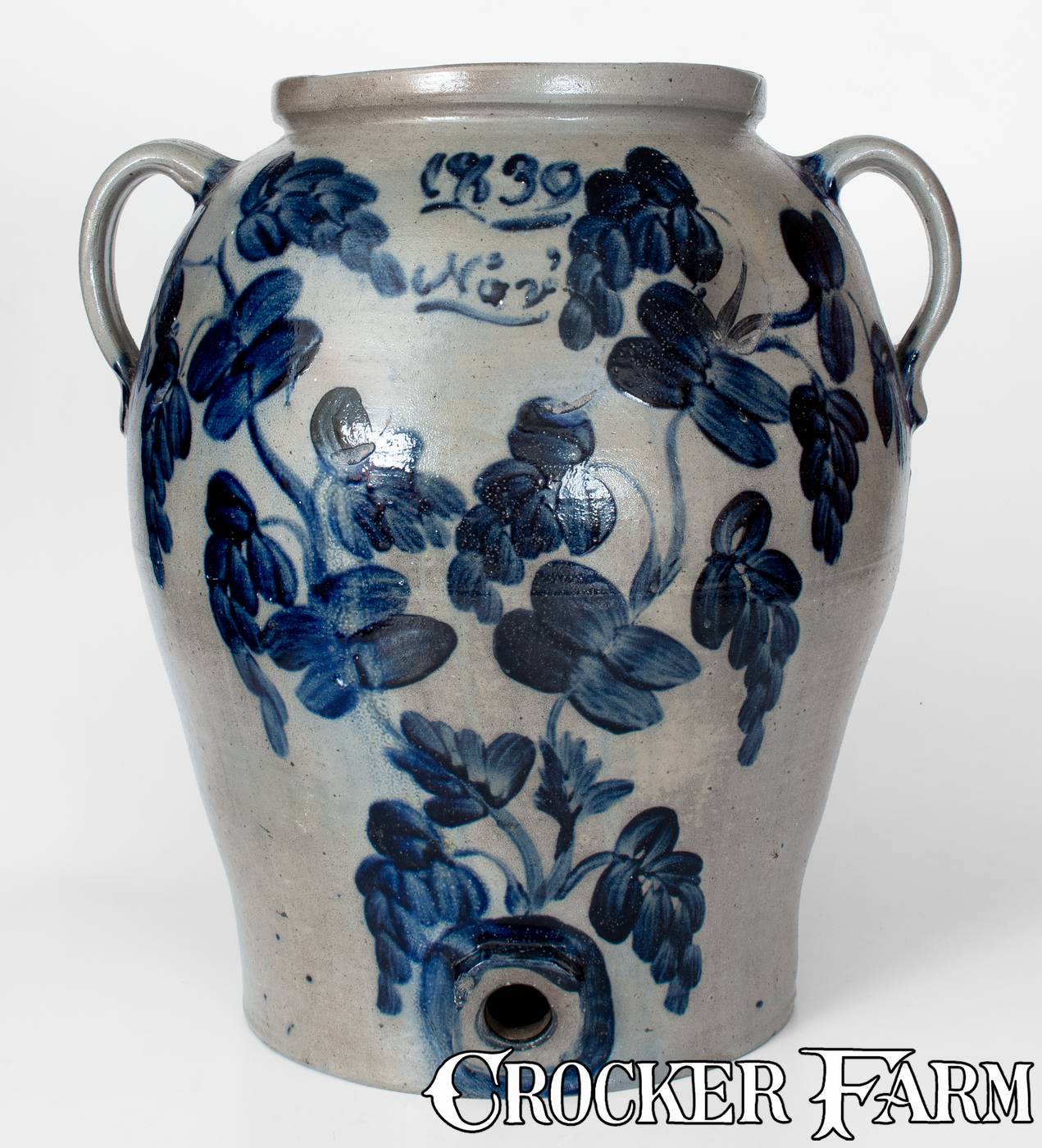 Baltimore stoneware 1839 water cooler