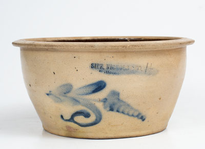 SIPE, NICHOLS & CO. / Williamsport. Pa. One-and-a-Half-Gallon Stoneware Bowl