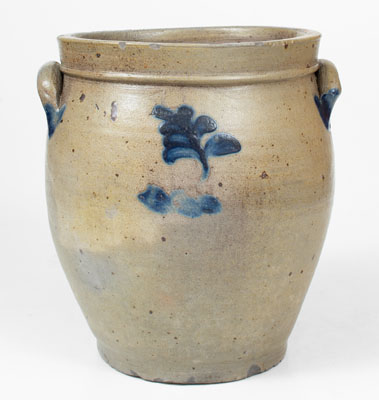 Very Rare ATHENS (New York) Stoneware Jar attrib. Howe & Clark, early 19th century