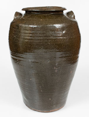 Seven-Gallon North Carolina Alkaline-Glazed Stoneware Jar, late 19th century