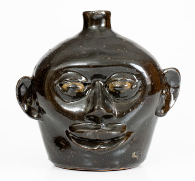 Scarce Early-Period Lanier Meaders (Cleveland, GA) Face Jug, circa 1970