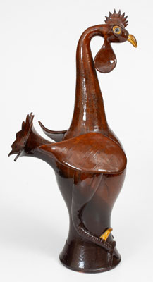 Roger Corn, Barks County, Georgia Pottery Rooster, 2001