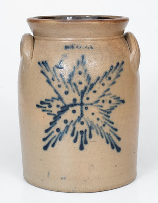 LYONS (Thompson Harrington, Lyons, NY) Stoneware Starburst Jar