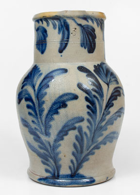 Exceptional 3 Gal. Stoneware Pitcher, Richard C. Remmey, Philadelphia, PA, c1880