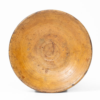 North Carolina Redware Dirt Dish, late 18th / early 19th century