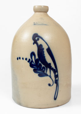 F. B. NORTON & CO. / WORCESTER, MASS. 4 Gal. Stoneware Parrot Jug