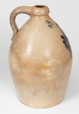 LYONS, New York Three-Gallon Stoneware Jug, c1860