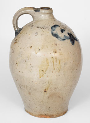 C. CROLIUS / MANUFACTURER / NEW-YORK Stoneware Jug, c1815