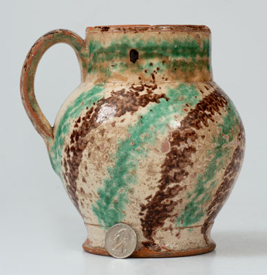 J. BELL (John Bell, Waynesboro, PA) Redware Ale Mug, c1840