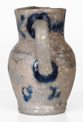 Rare Baltimore Stoneware Pitcher Inscribed 