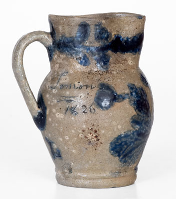 Rare Baltimore Stoneware Pitcher Inscribed 