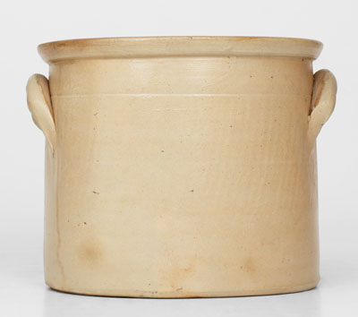 Stoneware Crock w/ Detailed Decoration of a Little Girl, attrib. William Macquoid, Manhattan, NY, c1870