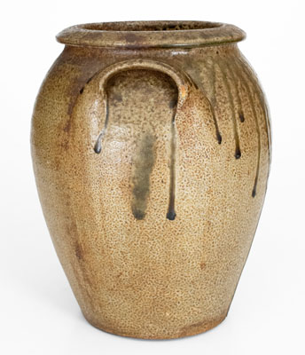 Fine "JAC" (John A. Craven, Randolph County, NC) Two-Gallon Stoneware Jar