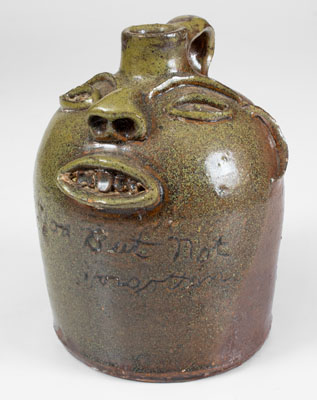 Attrib. Brown Family, Atlanta, GA, Stoneware Face Jug, 