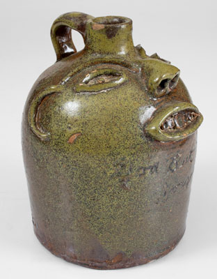 Attrib. Brown Family, Atlanta, GA, Stoneware Face Jug, 