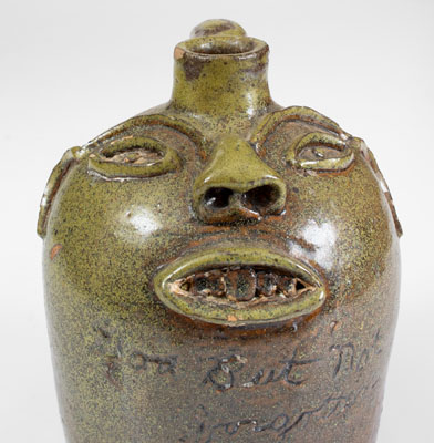 Attrib. Brown Family, Atlanta, GA, Stoneware Face Jug, 