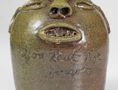 Attrib. Brown Family, Atlanta, GA, Stoneware Face Jug, 