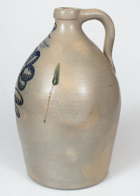 F. STETZENMEYER & G. GOETZMAN / ROCHESTER, N.Y. Two-Gallon Stoneware Jug, 1853-60