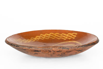 Slip-Decorated Redware Plate, American, second quarter 19th century