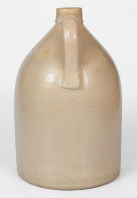 J. BURGER, JR. / ROCHESTER. N.Y. Two-Gallon Stoneware Jug w/ Cobalt Floral Decoration