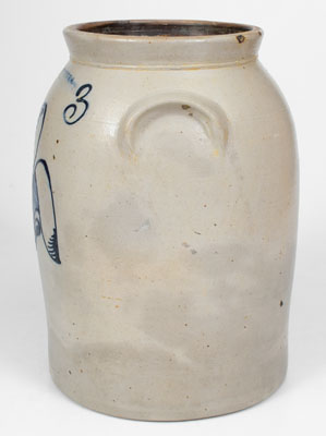 F. STETZENMEYER / ROCHESTER, N.Y. Three-Gallon Stoneware Jar, c1855