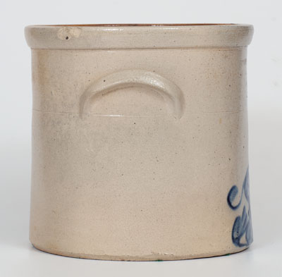 BRADY & RYAN / ELLENVILLE, NY Stoneware Dog Crock, c1885