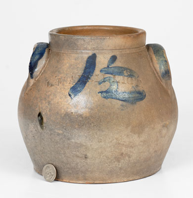 Rare L. MARSILLIOT, Euclid, Ohio Squat-Shaped Stoneware Jar