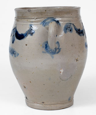 Fine COMMERAWS STONEWARE Vertical-Handled Jar, Thomas W. Commeraw, Lower East Side, NYC, c1800