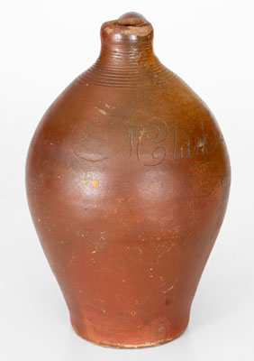 Extremely Rare Small-Sized Stoneware Jug Inscribed