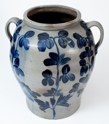 Exceptional 10 Gal. Baltimore Stoneware Water Cooler w/ 1839 Date, attrib. Brotherton and Davidson