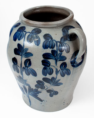 Exceptional 10 Gal. Baltimore Stoneware Water Cooler w/ 1839 Date, attrib. Brotherton and Davidson
