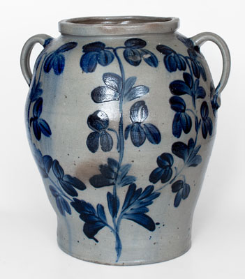 Exceptional 10 Gal. Baltimore Stoneware Water Cooler w/ 1839 Date, attrib. Brotherton and Davidson