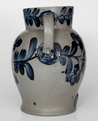 Extremely Rare H. MYERS Baltimore Stoneware Water Cooler w/ Elaborate Floral Decoration, circa 1821-29