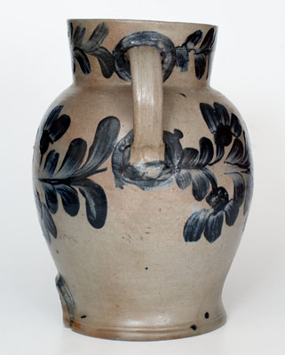 Extremely Rare H. MYERS Baltimore Stoneware Water Cooler w/ Elaborate Floral Decoration, circa 1821-29