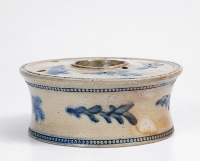 Elaborate Stoneware Inkwell attrib. Nathan Clark, Sr., Athens, NY, c1825-35