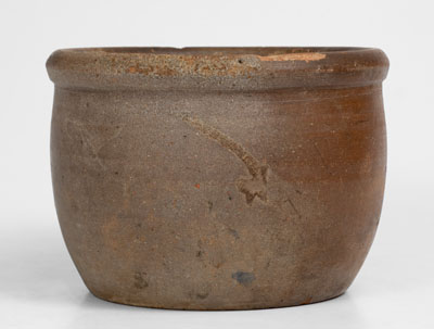 Rare Stoneware Jar w/ Incised Federal Eagle Decoration, probably Southern U.S., c1850-80