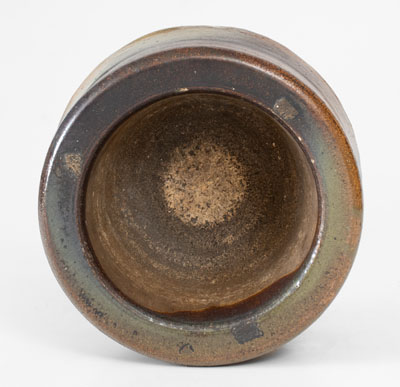 Extremely Rare W. J. & E. H. SCHROP (Middlebury, OH) Stoneware Mortar and Pestle Dated July 28th, 1870