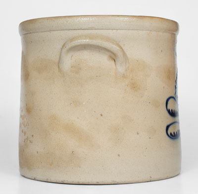 J. BURGER, JR. / ROCHESTER, NY Stoneware Crock w/ Slip-Trailed Decoration