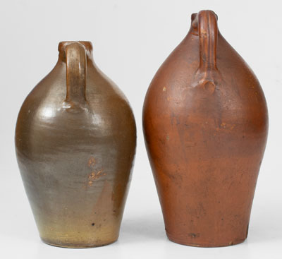 Lot of Two: D. GOODALE, Hartford, CT Stoneware Jugs, c1825-30