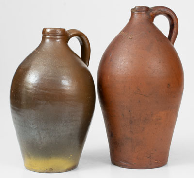 Lot of Two: D. GOODALE, Hartford, CT Stoneware Jugs, c1825-30