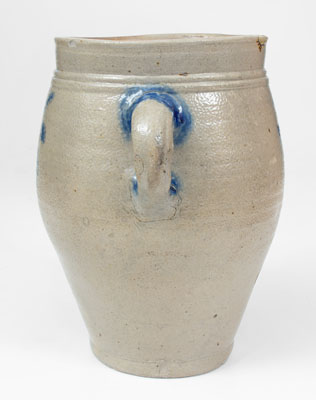 Early Manhattan Vertical-Handled Stoneware Jar, possibly Egbert Schoonmaker, c1795