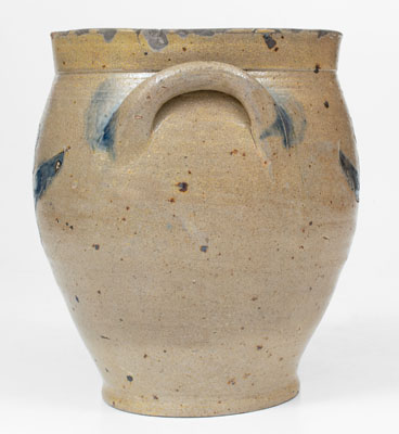 Albany, New York Stoneware Jar w/ Incised Floral Decoration, early 19th century