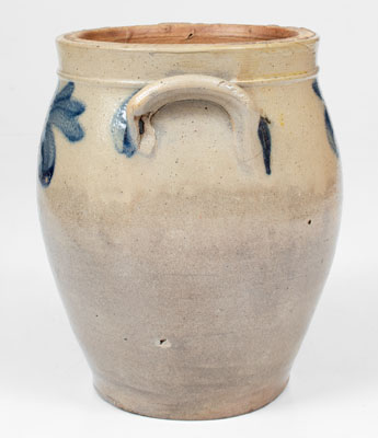 Attrib. William Nichols, Poughkeepsie, NY 1/2 Gal. Stoneware Jar, c1823