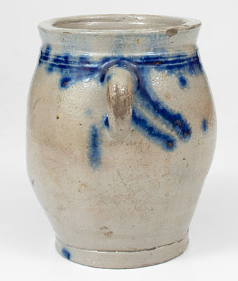 Manhattan / NYC 1/2 Gal. Vertical-Handled Stoneware Jar, circa 1795