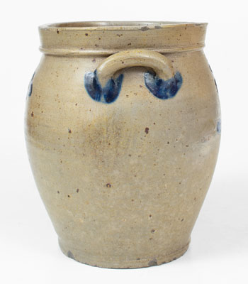 Very Rare ATHENS (New York) Stoneware Jar attrib. Howe & Clark, early 19th century