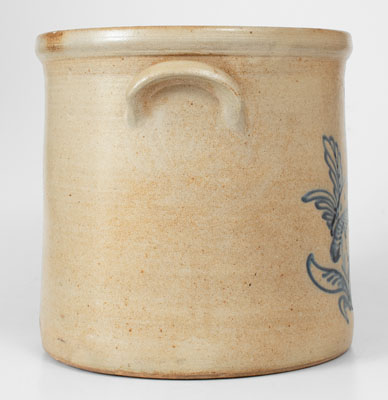 J. BURGER, JR. / ROCHESTER, NY 5 Gal. Stoneware Crock w/ Elaborate Game Bird Decoration